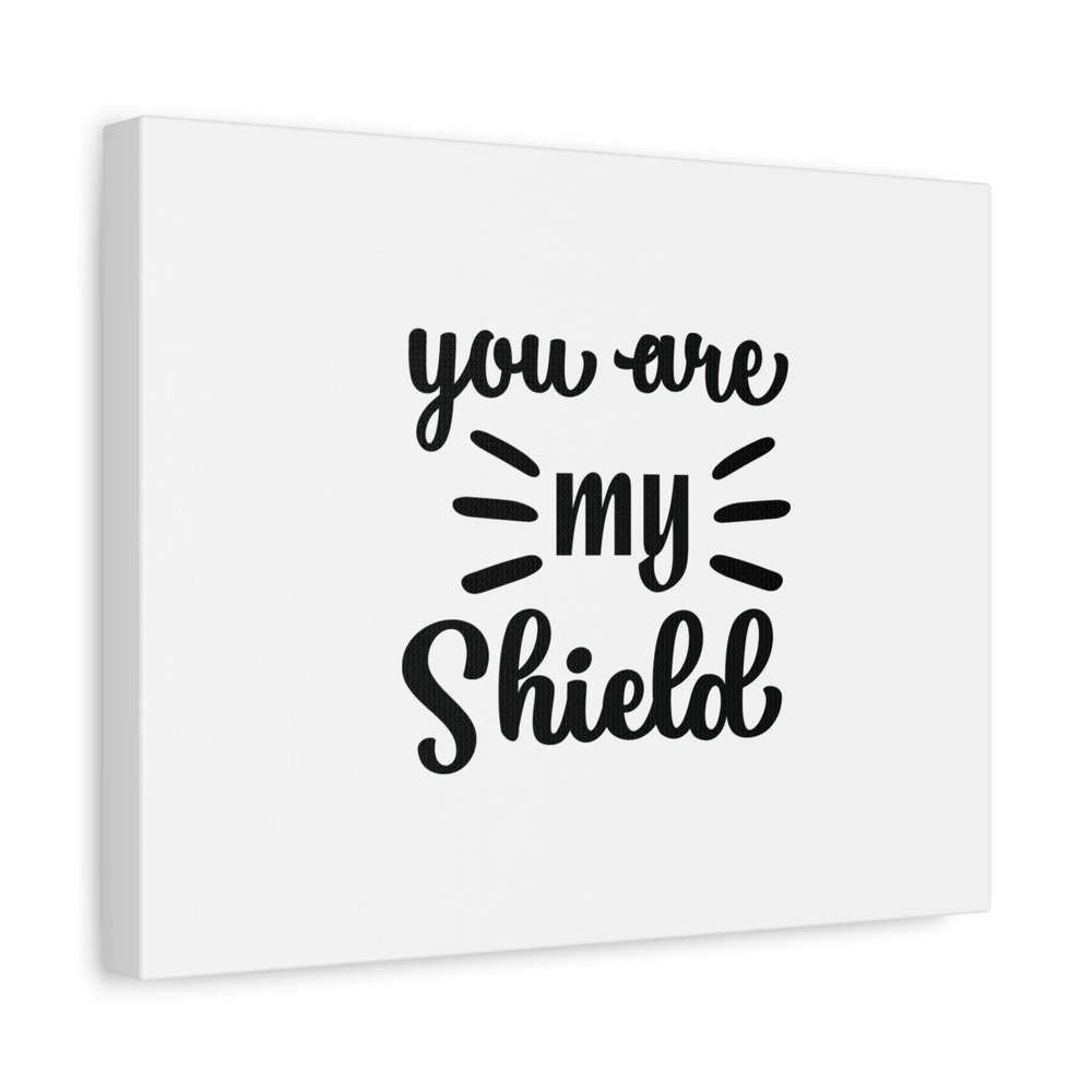Scripture Canvas You Are My Shield Psalm 7:10 Christian Wall Art Bible Verse